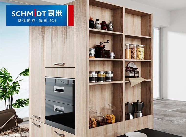 司米橱柜整体厨房定制石英石台面拉篮置物架一体式灶台简易多功能